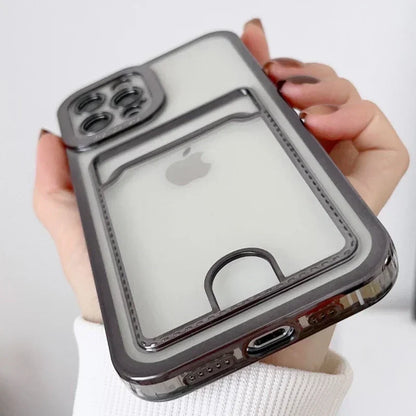 Premium Chic Transparent Card Holder Case - Stylish, Shockproof Protection for the Modern Lifestyle - Just20InCase