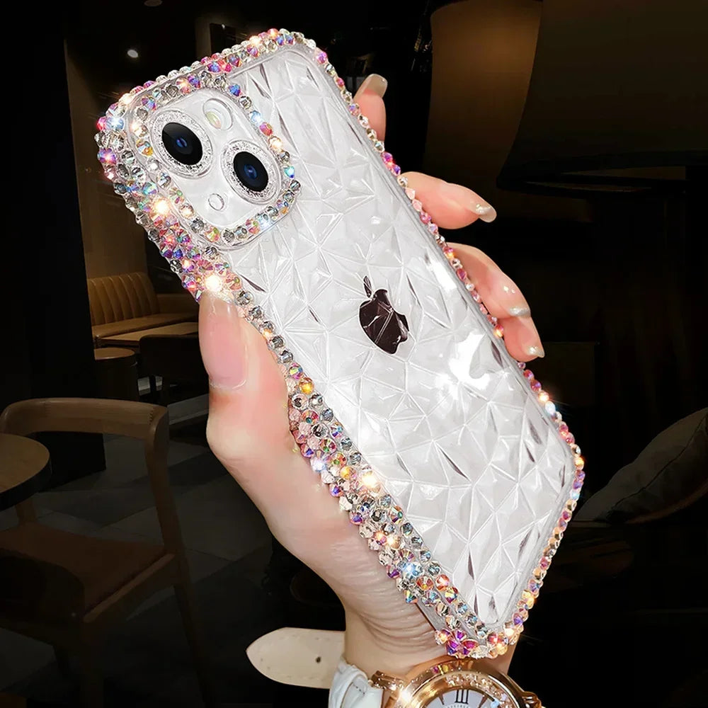 Exquisite Bling Diamond Glitter iPhone Case – Luxurious Protection with Stylish Elegance, Soft TPU Design, and Superior Shockproof Features for Ultimate Safety and Fashion. - Just20InCase