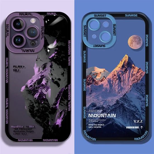 Majestic Mountain Sunset Phone Case - Premium Shockproof Bumper for Exceptional Style and Protection - Just20InCase