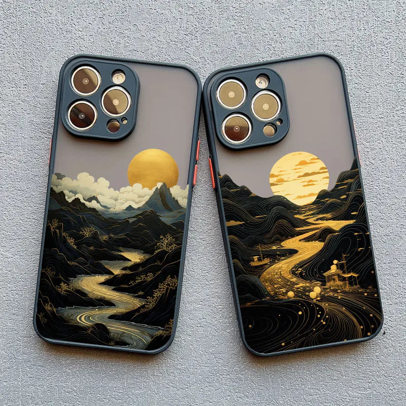 Majestic Mountain River Sunset Premium Shockproof Phone Case - Elevate Your Style with Superior Protection - Just20InCase