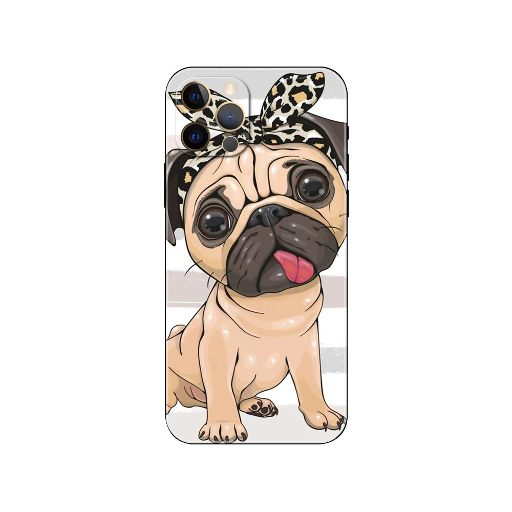 Pug Love Parade: Charming iPhone Case Delight