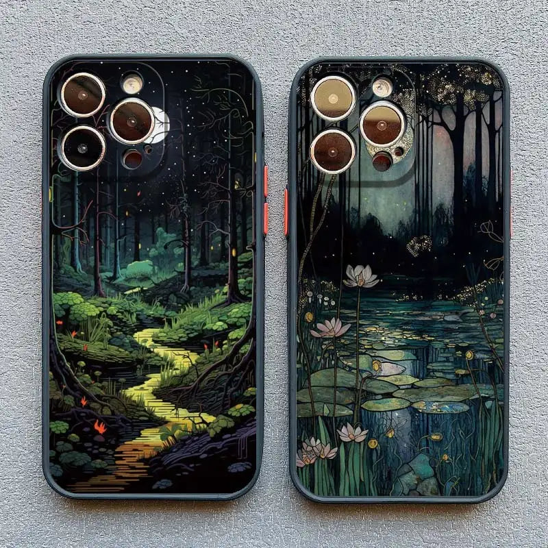 Elegantly Crafted Forest Sunset Art Phone Case: Unmatched Protection Meets Stunning Design - Just20InCase