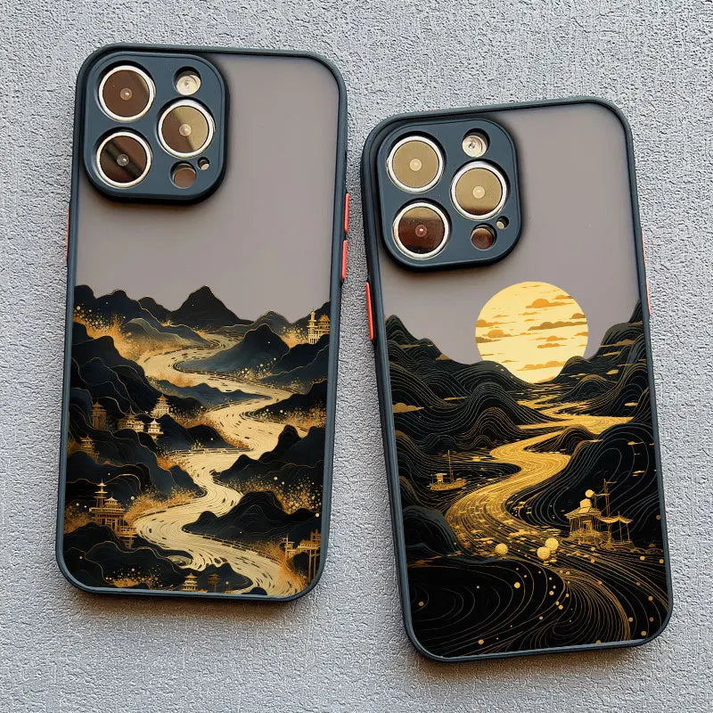 Majestic Mountain River Sunset Premium Shockproof Phone Case - Elevate Your Style with Superior Protection - Just20InCase