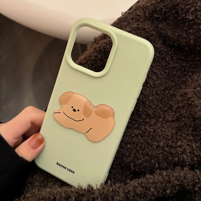 Puppy Love: Adorable 3D Dog Silicone Phone Cover