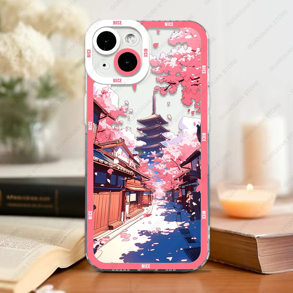 Exquisite Landscape Art Phone Case - Premium Soft TPU Design for Ultimate Protection and Style - Just20InCase