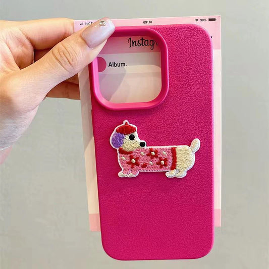 Playful Pups: Adorable 3D Dog Cartoon Case