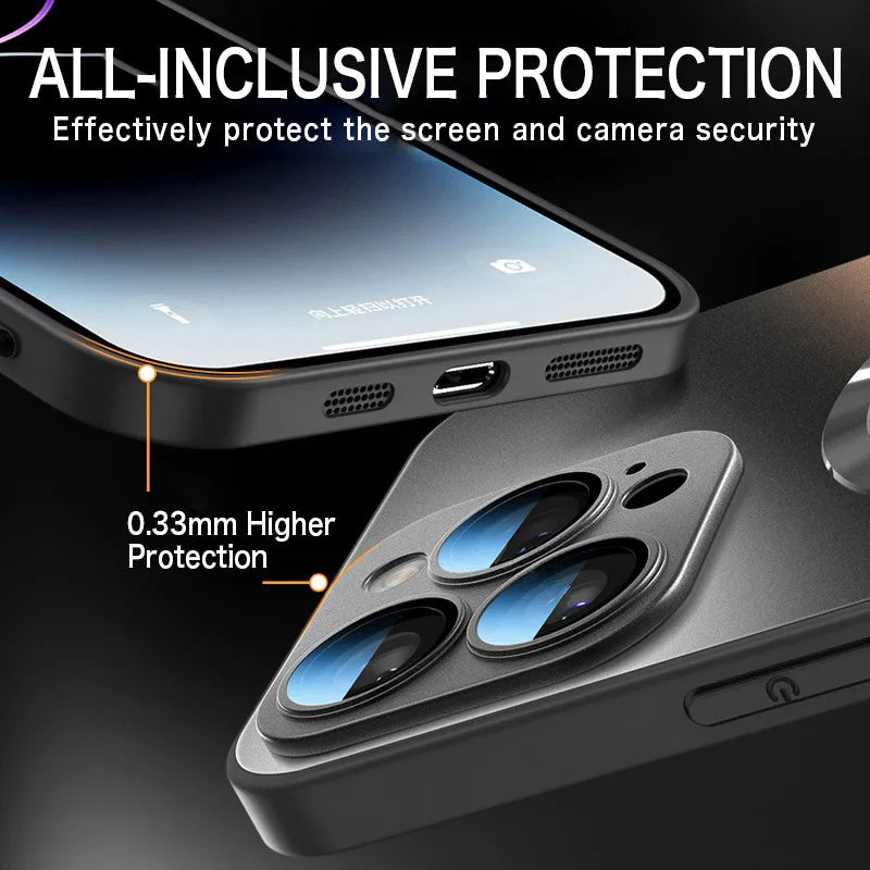 Exclusive Luxury Matte Magnetic Case: Premium Shockproof Protection with Wireless Charging for Stylish iPhone Users - Just20InCase