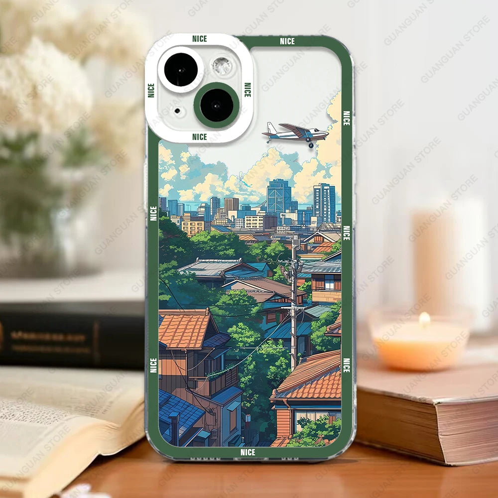 Exquisite Landscape Art Phone Case - Premium Soft TPU Design for Ultimate Protection and Style - Just20InCase