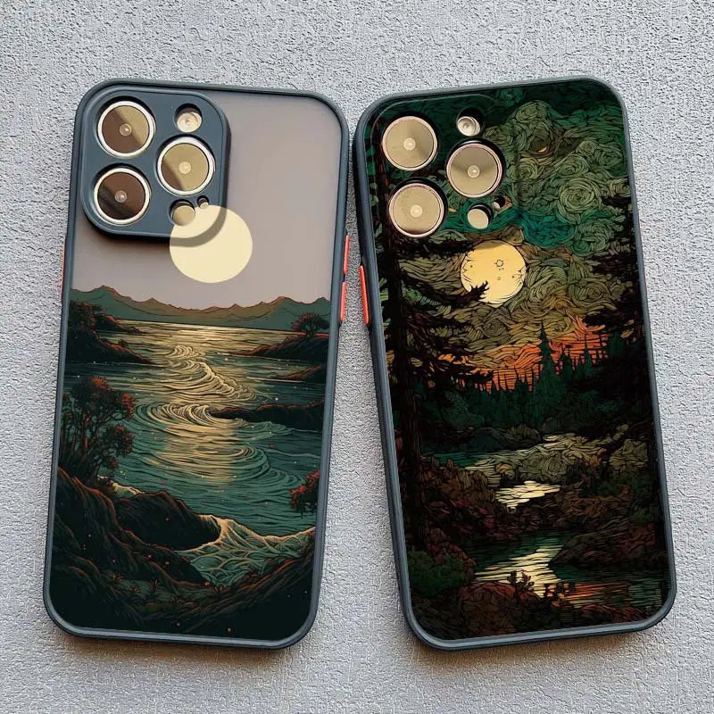 Elegantly Crafted Forest Sunset Art Phone Case: Unmatched Protection Meets Stunning Design - Just20InCase