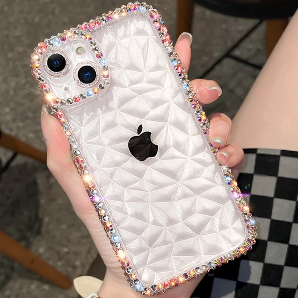 Exquisite Bling Diamond Glitter iPhone Case – Luxurious Protection with Stylish Elegance, Soft TPU Design, and Superior Shockproof Features for Ultimate Safety and Fashion. - Just20InCase