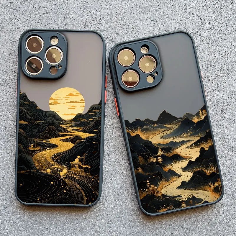 Majestic Mountain River Sunset Premium Shockproof Phone Case - Elevate Your Style with Superior Protection - Just20InCase