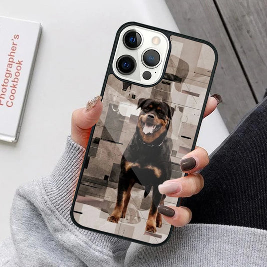 Rottweiler Royalty: Fierce Elegance iPhone Case Cover